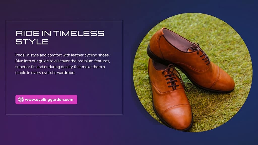 Featured image about leather cycling shoes