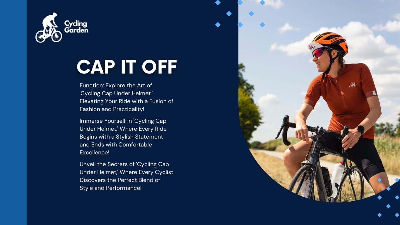 Cycling cap under helmet Optimal Head Protection and Comfort